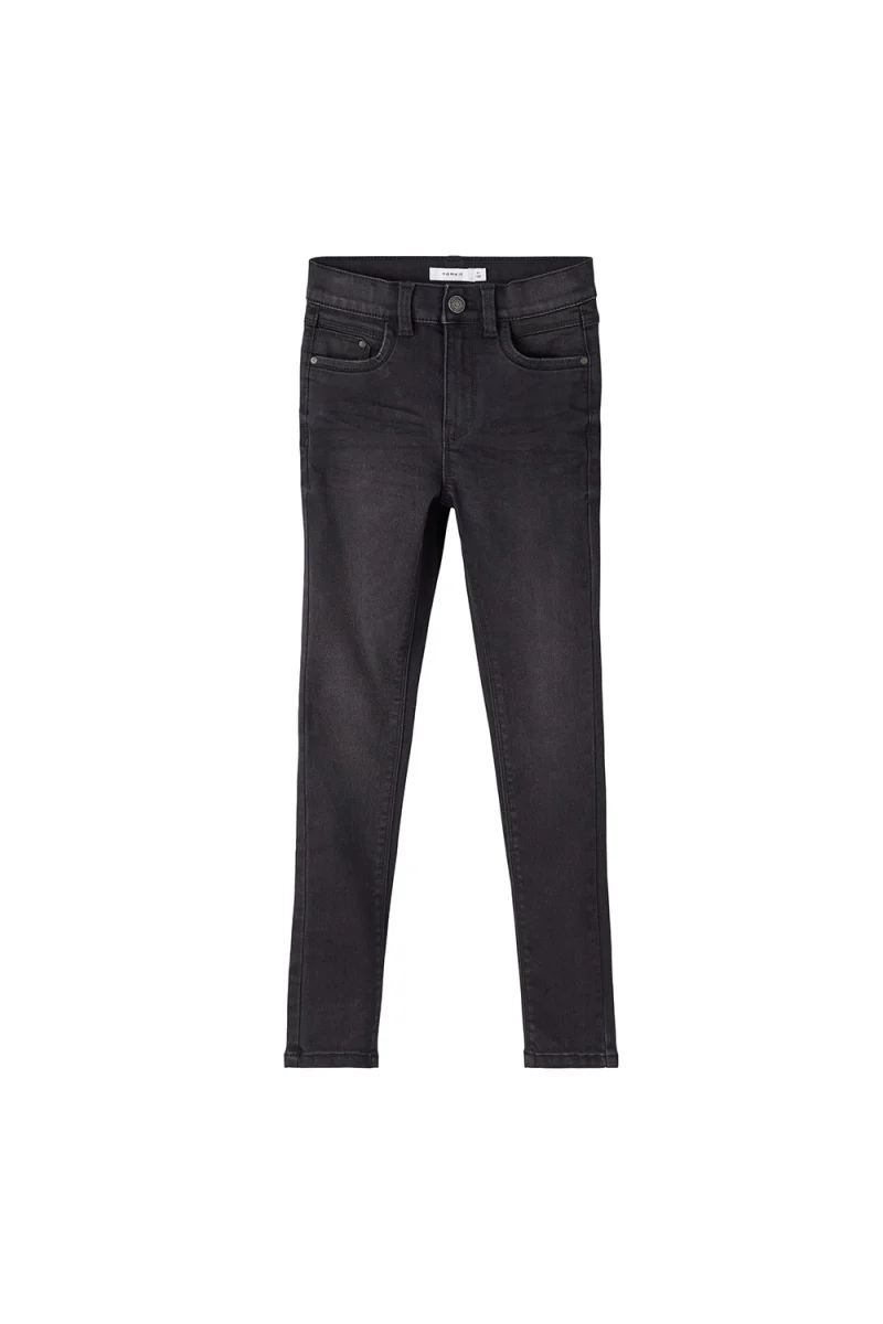 Детски Jeans Nkfpolly Dnma1Tindy Hw Pant Camp 13206147 BS000031 Black Denim