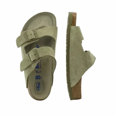 Дамски Чехли Комфорт BIRKENSTOCK – 1019045 ARIZONA FADED KHAKI — снимка 5