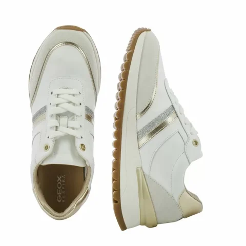 Дамски Сникърс GEOX – D3500A D DESYA WHITE/OFF WHITE — снимка 5