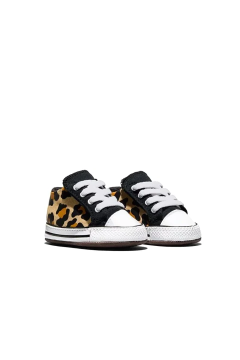 Детски Sneakers All Star Cribster Leopard A18018C 101-natural ivory/black/white — снимка 2