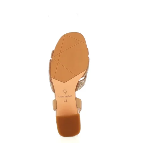Дамски Сандали На Ток CARLO FABIANI – 5KL656 BEIGE — снимка 4