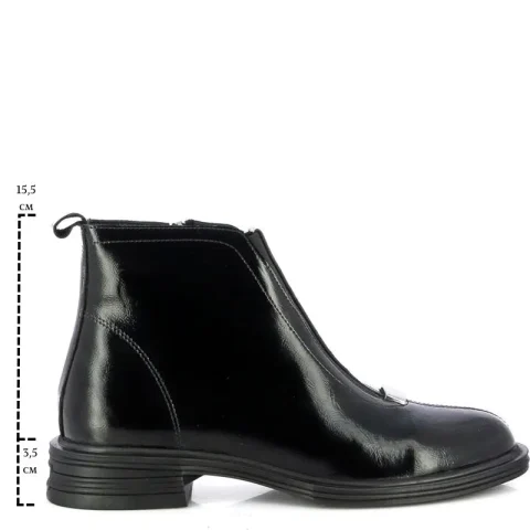 Дамски Равни Боти CARLO FABIANI – 261-1120 BLACK NAPLACK — снимка 6