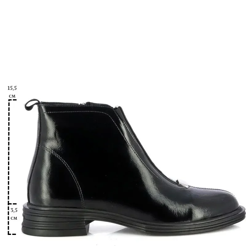 Дамски Равни Боти CARLO FABIANI – 261-1120 BLACK NAPLACK — снимка 6