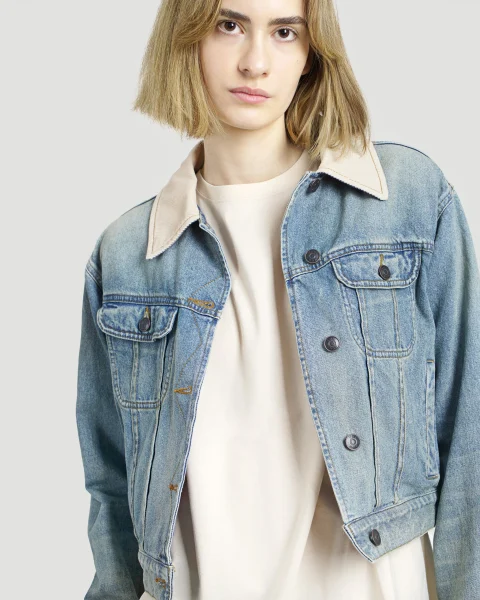 Denim Jacket in Light Indigo — снимка 2