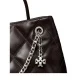 Дамска кафява чанта SMALL FLEMING CARRYALL TORY BURCH — снимка 5