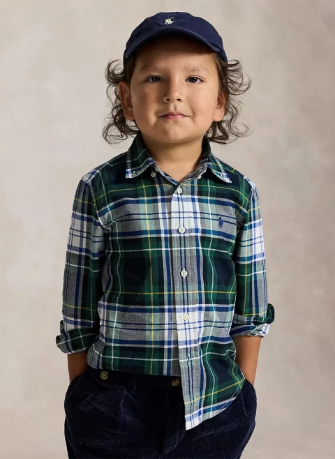 Риза с кариран принт Ralph Lauren Kids 2-7 — снимка 2