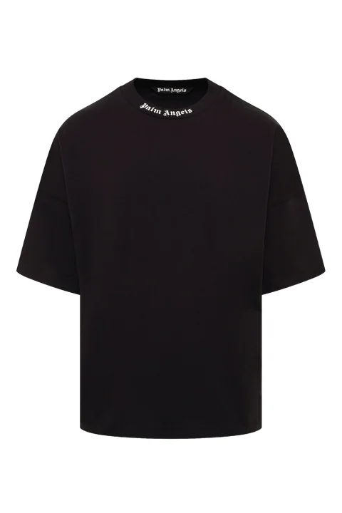 T-Shirt Classic Logo Over PAMAA005JR002-1003 black-off white