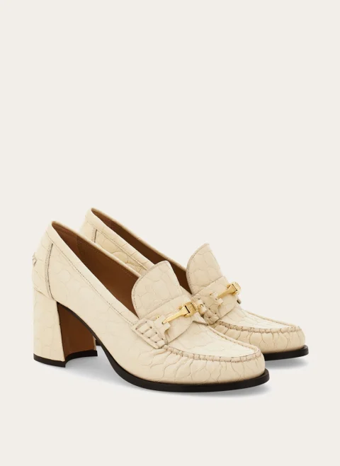 Еспадрили на ток `F buckle` Ferragamo — снимка 2