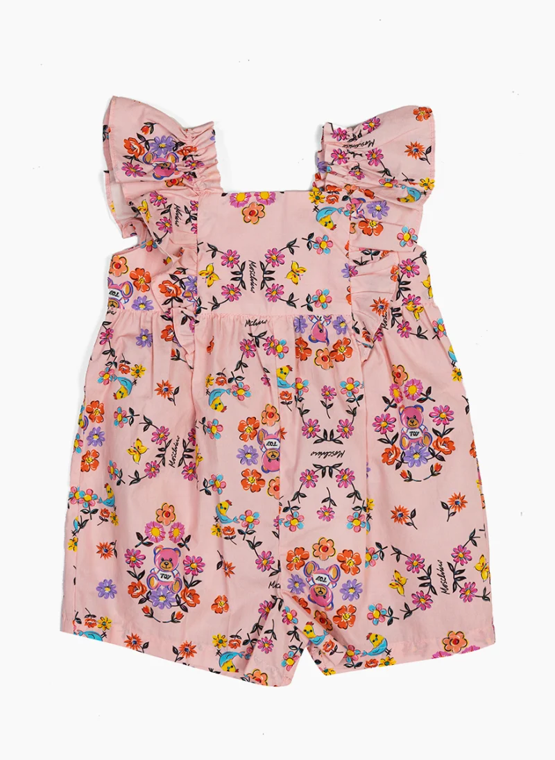 Гащеризон с флорален принт Moschino Kids