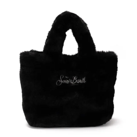 Дамска черна чанта Mini Vanity SAINT BARTH — снимка 6