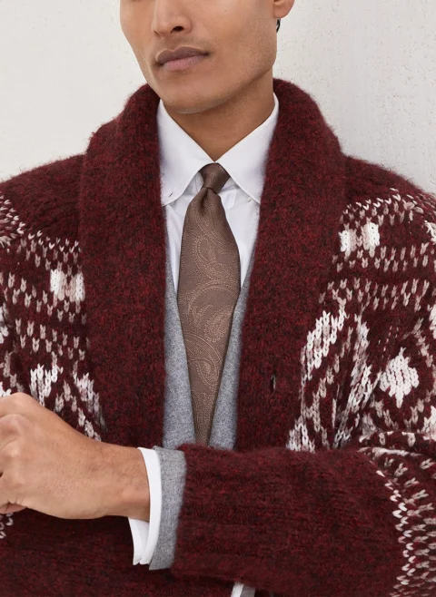 Копринена вратовръзка Brunello Cucinelli — снимка 6