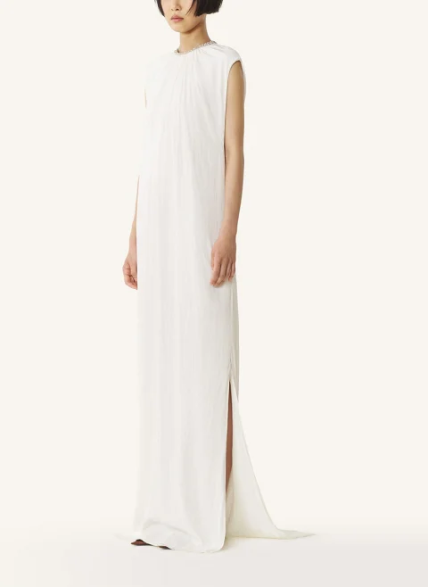 Дълга рокля с декоративни кристали Lanvin — снимка 2