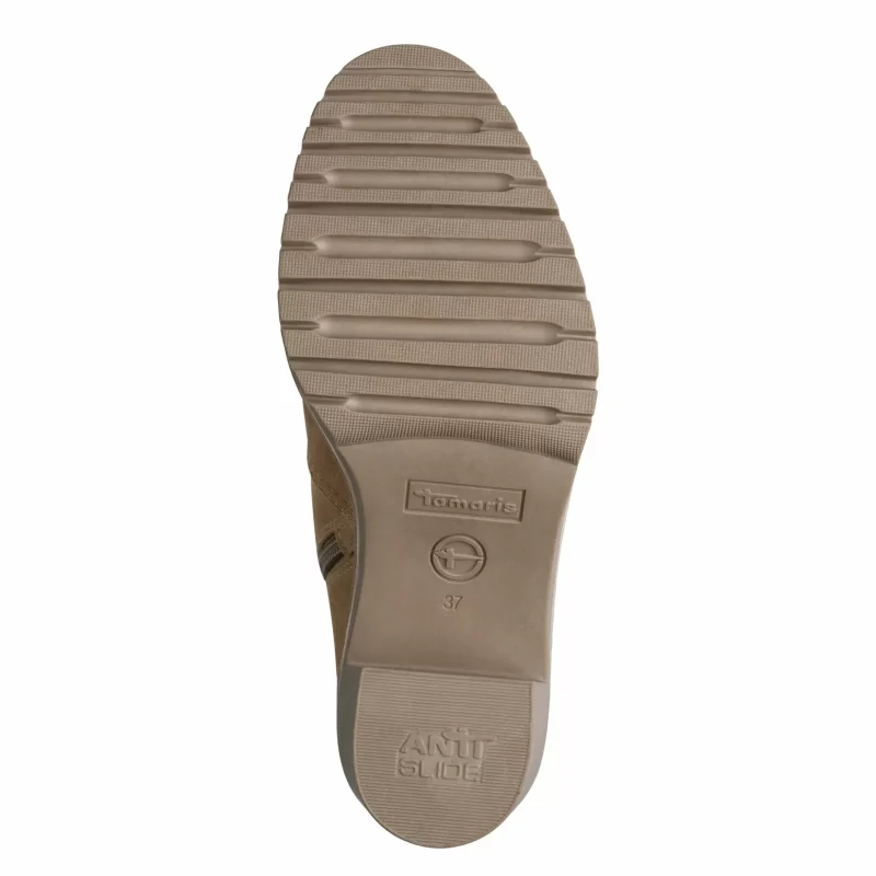 Дамски Боти На Ток TAMARIS – 1-25383-45-400 BEIGE — снимка 6