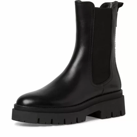 Дамски Равни Боти TAMARIS – 1-25992-41-001 BLACK — снимка 2
