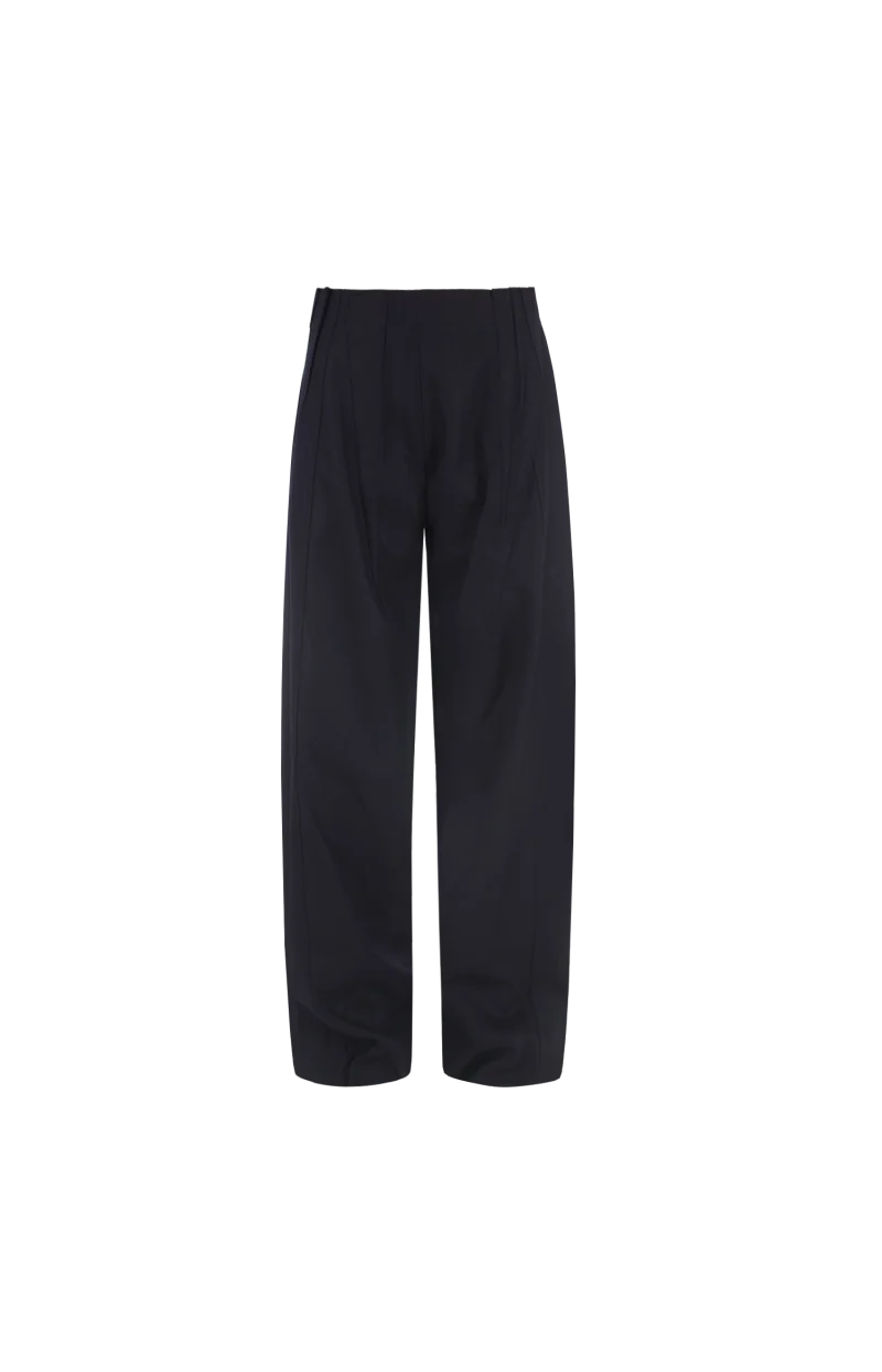 Tailored Wide-Leg Trousers in Navy