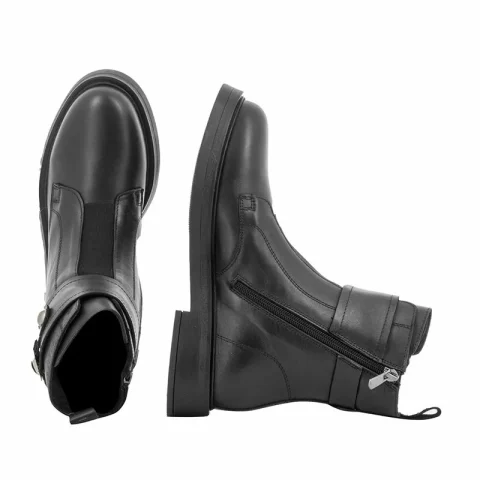 Дамски Равни Боти CARLO FABIANI – 028-9436 BLACK — снимка 5