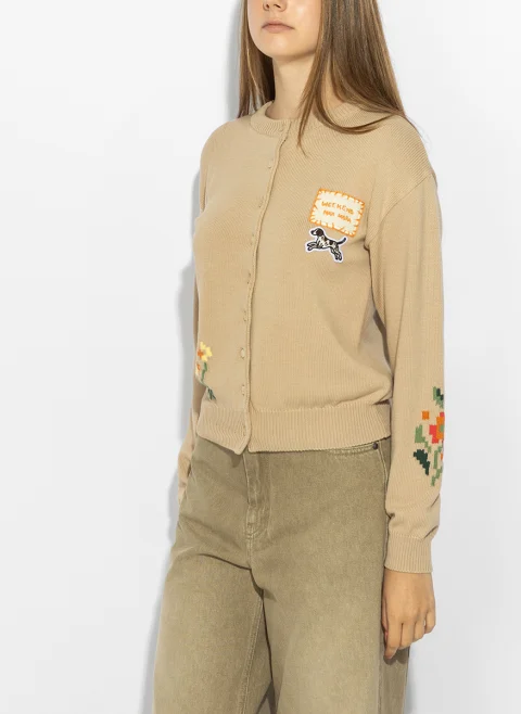 Жилетка с бродерия Weekend Max Mara Wkdteiera — снимка 11