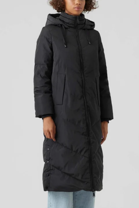 Яке Vmlee Long Down Coat Boos 10267016 C-N10 Black — снимка 2