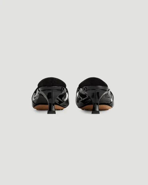 Madame Mule in Black Patent Leather — снимка 5