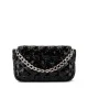 Дамска черна чанта с пайети Agnes Sequin Ermanno Firenze — снимка 4