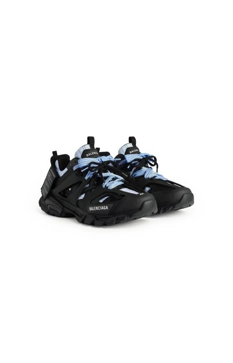 Track Shirt Sneaker in Black/Blue — снимка 4