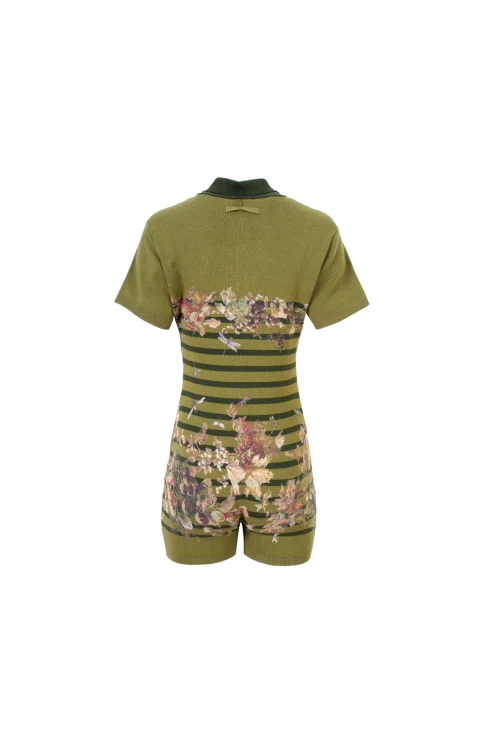 Pique Polo Neck Overall — снимка 2