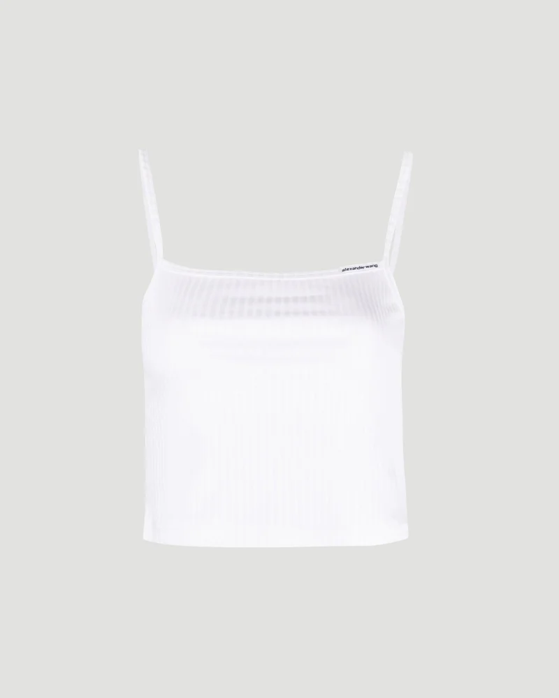 Cami Top in Wide Cotton Rib