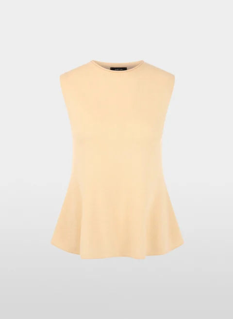 Топ от фино плетиво с пеплум Marc Cain Collections — снимка 5
