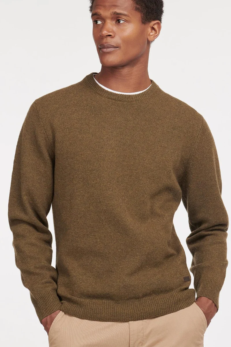 Плетено Essential Patch Crew Necker MKN0584 gn34 artichoke — снимка 2