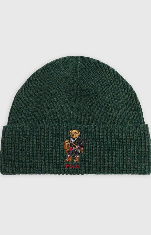 Шапка от вълнен бленд Polo Bear