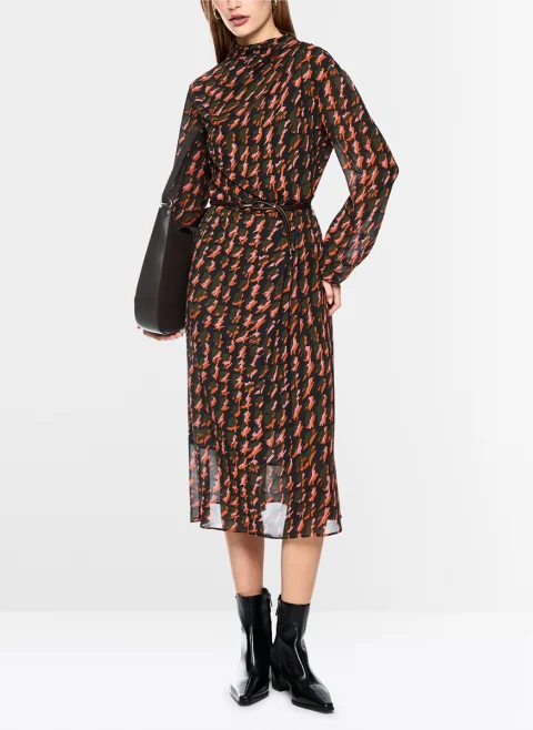 Миди рокля с принт Marc Cain Collections