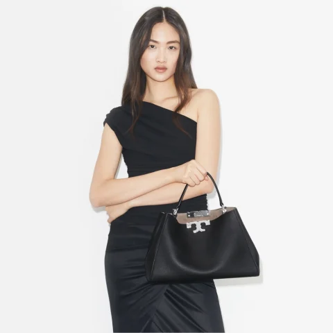 Дамска черна чанта Eleanor TORY BURCH — снимка 9