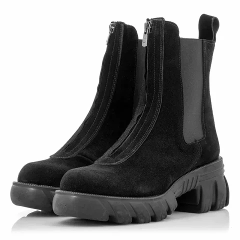 Дамски Боти На Ток CARLO FABIANI – D22KB-4160-LX A20 black suede — снимка 3