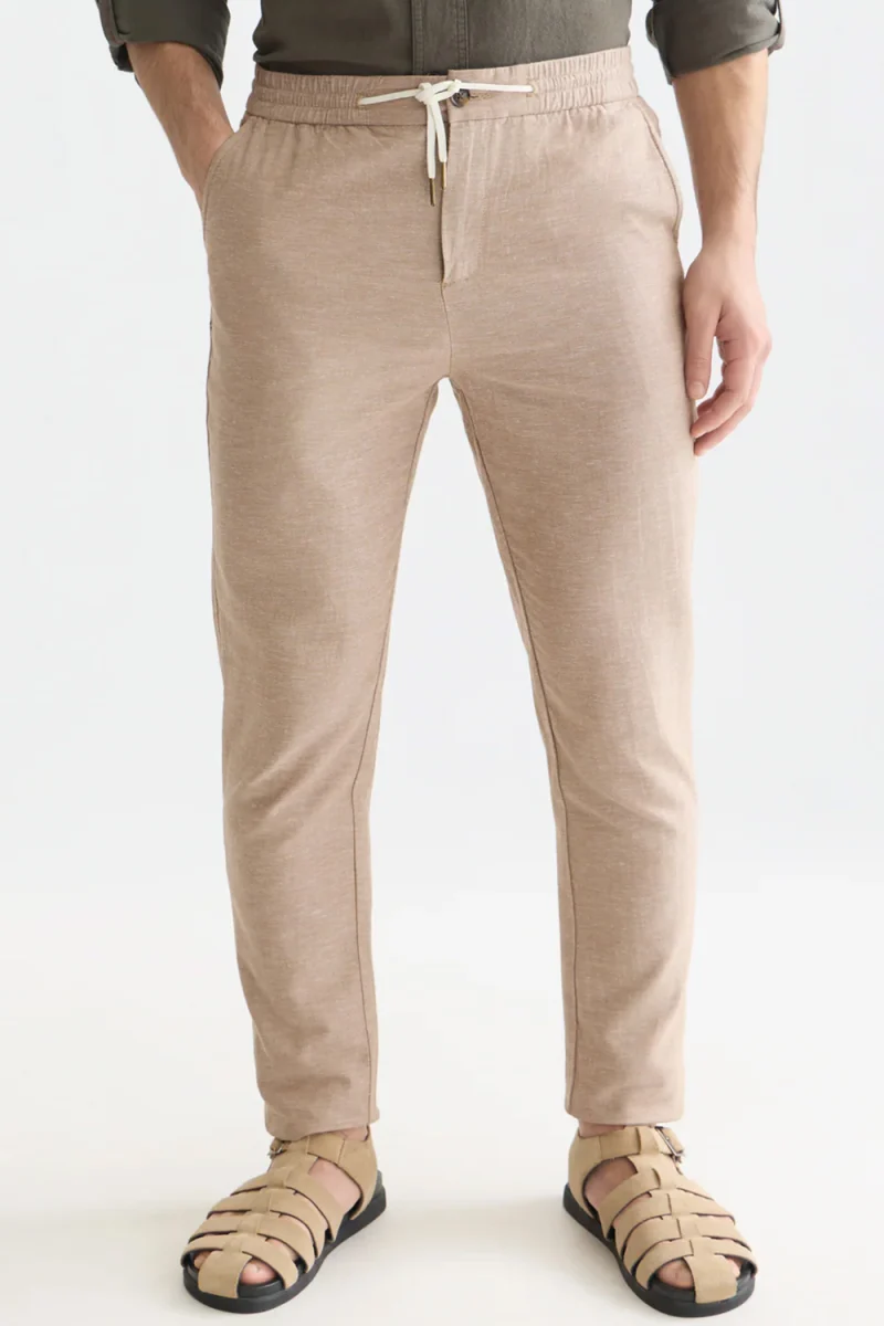Панталон Warren Cotton/Linen Jogger 184654 230 amphora — снимка 2