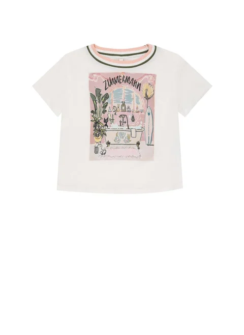 Тишърт с принт Zimmermann Kids