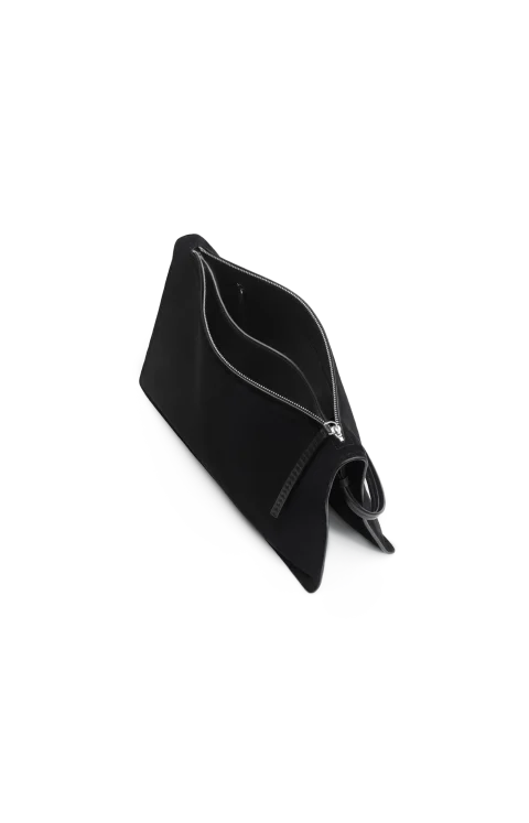 Glove Pochette in Black Suede — снимка 3