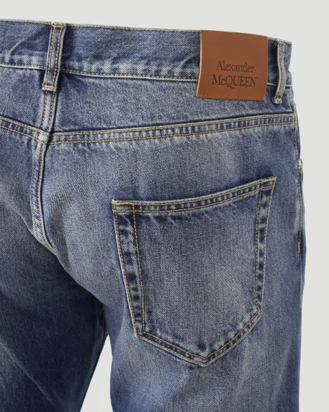 Straight-Cut Denim Jeans — снимка 4