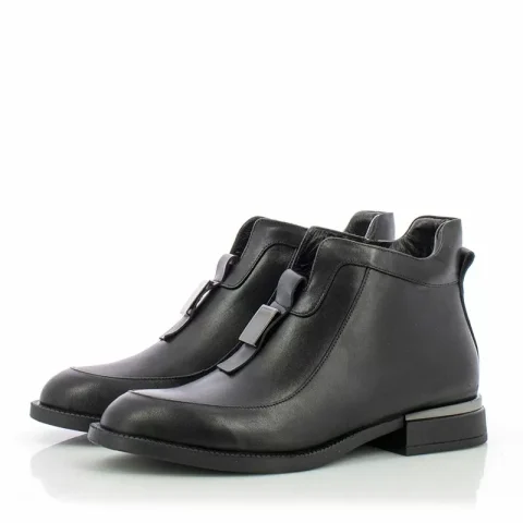 Дамски Равни Боти CARLO FABIANI – 26102154 BLACK — снимка 3
