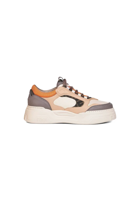 Force Trainers in Latte and Orange