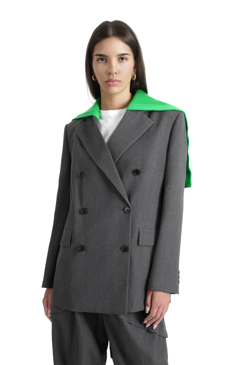 Wool Jacket in Grey — снимка 2