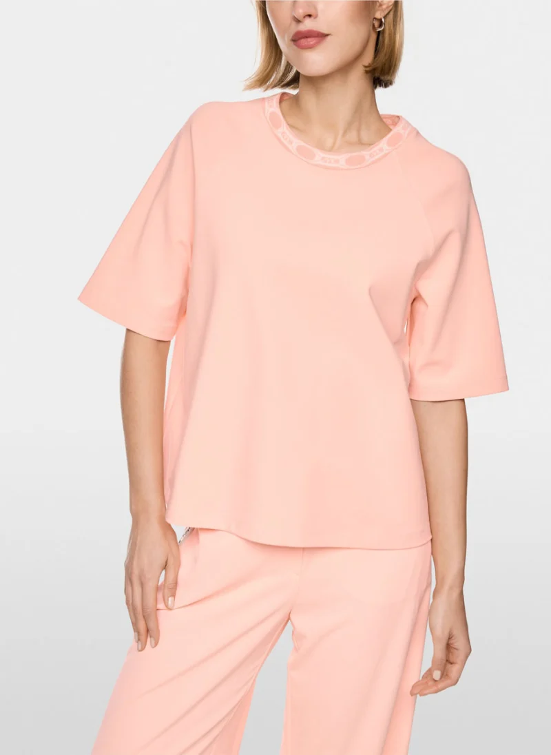 Тишърт с принтиран мотив 'Oversized fit' Marc Cain Sports