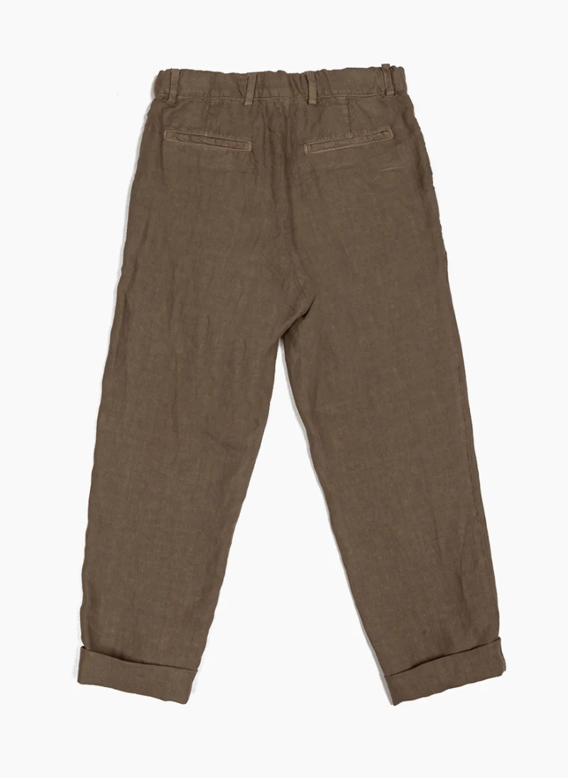 Панталон от лен Brubello Cucinelli Kids 12 — снимка 2