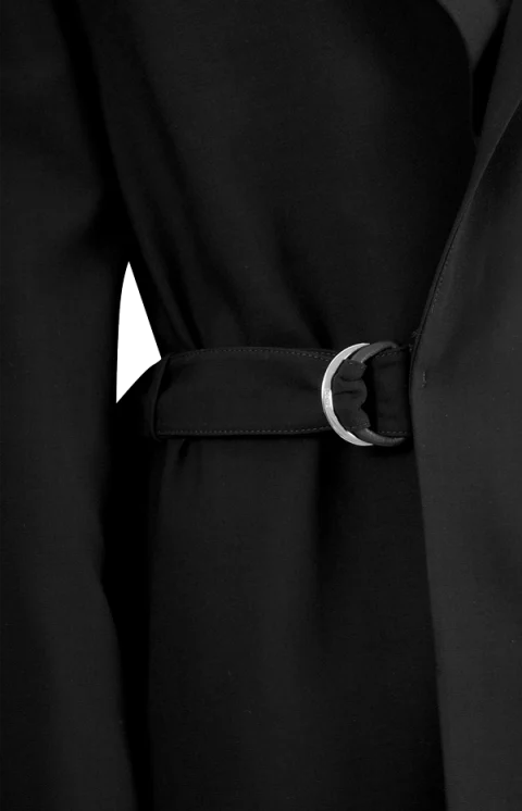 Wool Blazer with Belt — снимка 2