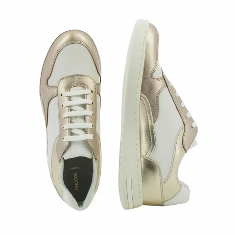 Дамски Сникърс GEOX – D551BC D JAYSEN WHITE/CHAMPAGNE — снимка 5