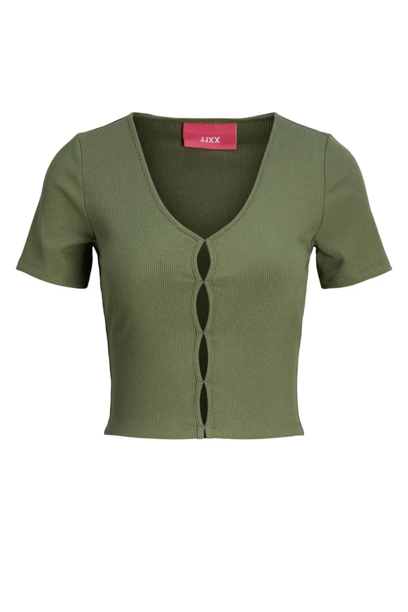 Top Jxhannah Stretch Ss Top Jrs 12234649 18-0420 TCX four leaf clover