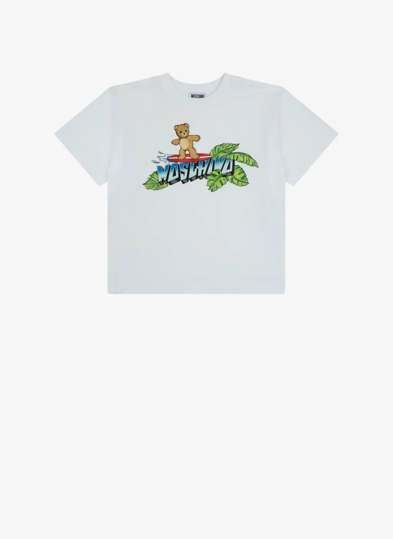 Тишърт с принт Moschino Kids