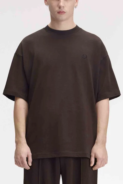 T-Shirt Oversized M3481 33C rich brown — снимка 2