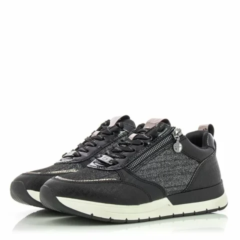 Дамски Сникърс TAMARIS – 1-1-23732-21 BLACK/PEWTER — снимка 3