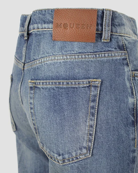 Flared Jeans in Indigo Denim — снимка 3