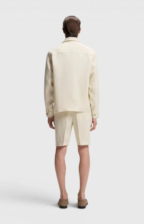 Ленена риза с дълъг ръкав — снимка 3